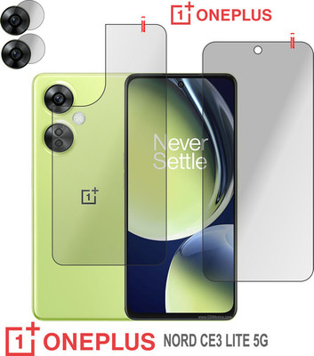 PONDRIK Front and Back Screen Guard for OnePlus Nord CE 3 Lite 5G(Pack of 3)