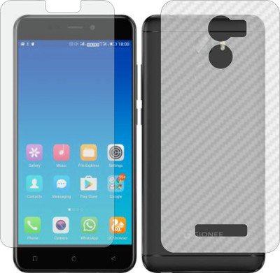 MOBART Front and Back Screen Guard for GIONEE X1S (Front Matte Finish & Back 3d Carbon Fiber)(Pack of 2)