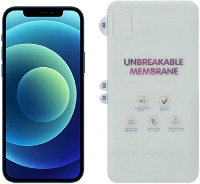 VOSKI Screen Guard for iPhone Xs Max Matte Finish Unbreakable Membrane Back Screen Guard(Pack of 1)