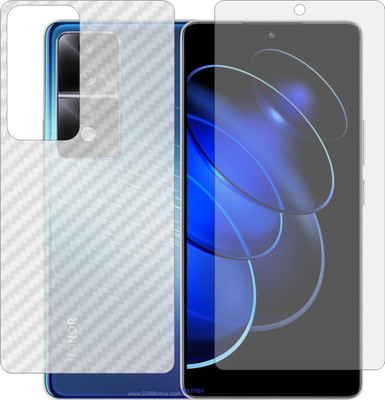 TELTREK Front and Back Screen Guard for HONOR 80 GT 5G AGTAN00 (Front Matte Finish & Back 3d Carbon Fiber)(Pack of 2)