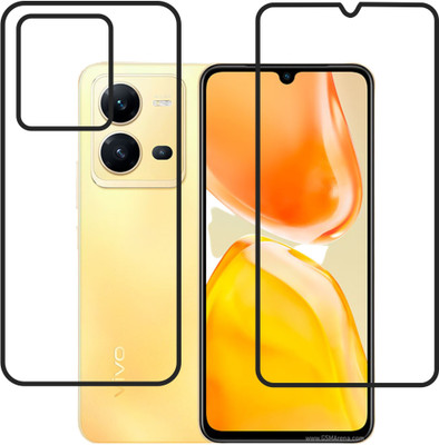 DVTECH Front and Back Screen Guard for 9H Crystal Clear Front And TPU BackVivo X80 Lite(Pack of 1)