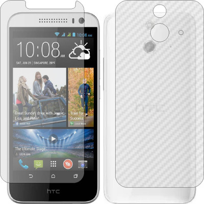 ZINGTEL Front and Back Screen Guard for HTC ONE E8 (Front Matte Finish & Back 3d Carbon Fiber)(Pack of 2)