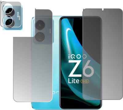 chakoor Front and Back Screen Guard for IQOO Z6 Lite 5G(Pack of 3)