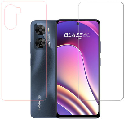 KARTRAY Front and Back Screen Guard for Lava Blaze Pro 5G(Pack of 2)