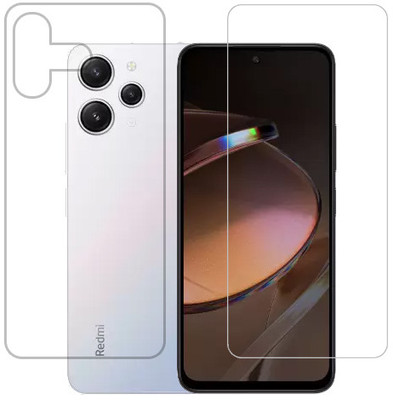 ECMERED Front and Back Tempered Glass for Redmi 12 4G, REDMI 12 4G(Pack of 1)