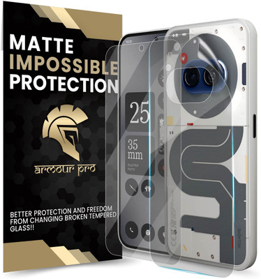 ArmourPro Front and Back Screen Guard for Nothing Phone (2A) 5G, Nothing Phone 2A, Nothing Phone (2A) 5G Special Edition, Nothing 2A Special Edition, Nothing 2A 5G(Pack of 1)