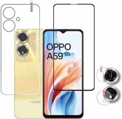 ICROMECK Front and Back Screen Guard for OPPO A59 5G(Pack of 3)