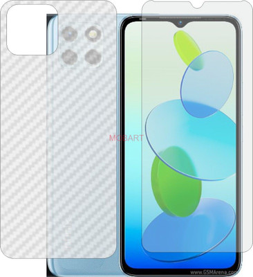 MOBART Front and Back Screen Guard for INFINIX SMART6 HD X6512 (Front Matte Finish & Back 3d Carbon Fiber)(Pack of 2)