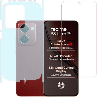 VAYUVAULT Front and Back Screen Guard for realme P3 Ultra 5G(Pack of 2)