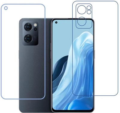 DVTECH Front and Back Screen Guard for 9H Oppo Reno7 5G(Pack of 1)
