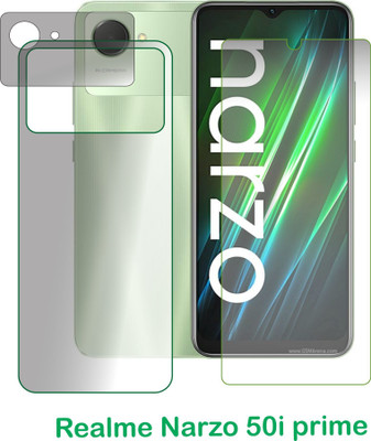 chakoor Front and Back Screen Guard for Realme Narzo 50i Prime(Pack of 3)