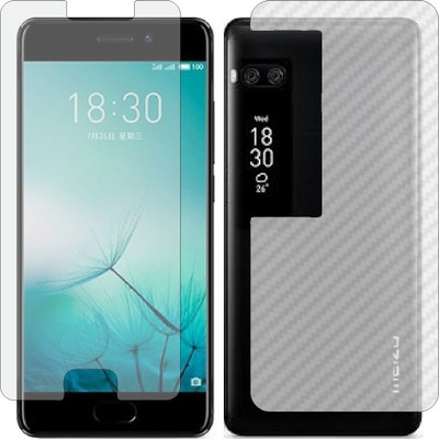 MOBART Front and Back Screen Guard for MEIZU PRO 7 (Front Matte Finish & Back 3d Carbon Fiber)(Pack of 2)