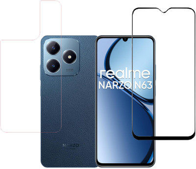 KARTRAY Front and Back Screen Guard for Realme Narzo N63(Pack of 2)