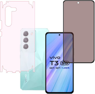 KARTRAY Front and Back Screen Guard for Vivo T3 5G(Pack of 2)