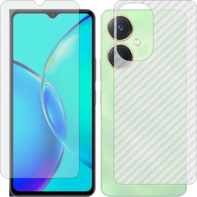 Mobling Front and Back Tempered Glass for Vivo Y27 V2249(Pack of 2)