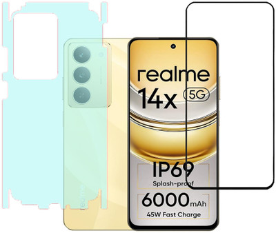 SPRITZEN Front and Back Screen Guard for Realme 14x 5G(Pack of 2)