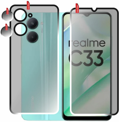chakoor Front and Back Screen Guard for Realme C33(Pack of 3)
