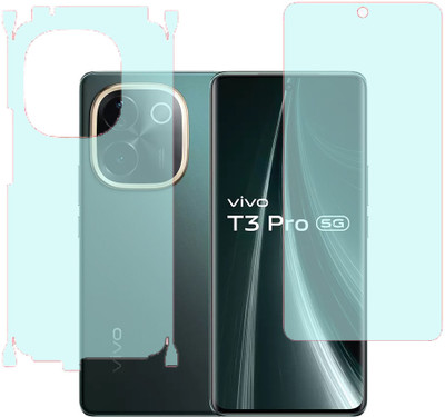 KARTRAY Front and Back Screen Guard for Vivo T3 Pro 5G, Front Matte Back Matte(Pack of 2)