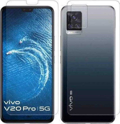 Guardor Front and Back Screen Guard for Vivo V20 ProProtector And Screen Guard Anti Glare Scratch Resistant 9H Front And Back Screen Protector(Pack of 2)