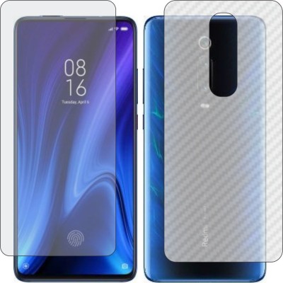 MOBART Front and Back Screen Guard for MI REDMI K20 PRO EXCLUSIVE EDITION (Front Matte Finish & Back 3d Carbon Fiber)(Pack of 2)