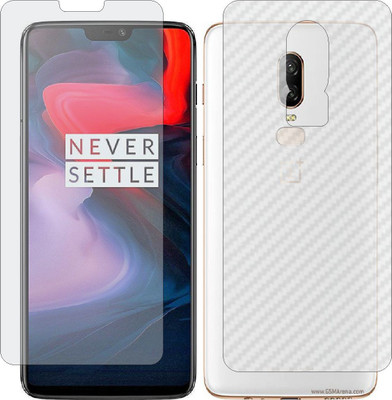 Mobling Front and Back Tempered Glass for OnePlus 6(Pack of 2)