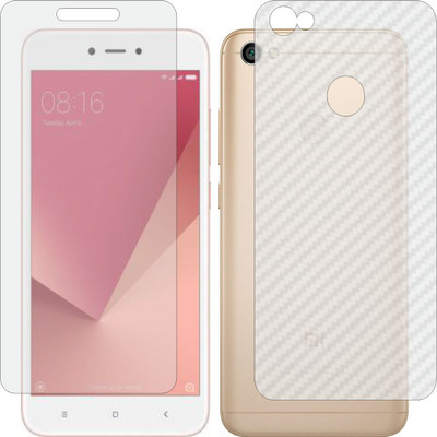 ZINGTEL Front and Back Screen Guard for MI REDMI Y1 (Front Matte Finish & Back 3d Carbon Fiber)(Pack of 2)