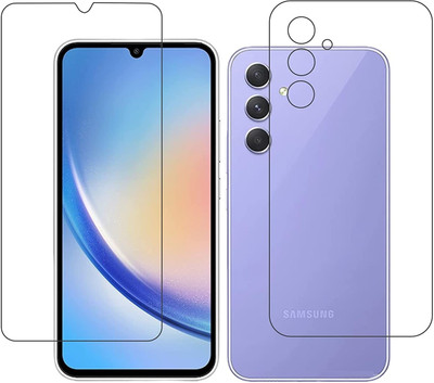 ELEF Front and Back Screen Guard for Samsung Galaxy A34 Front & Back Flexible Screen Guard (Not Tempered Glass)(Pack of 1)