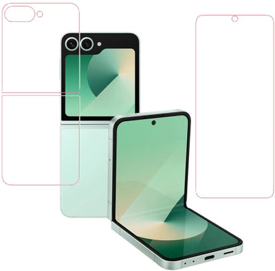 KARTRAY Front and Back Screen Guard for Samsung Galaxy Z Flip 6, Front Clear, Back Clear(Pack of 2)