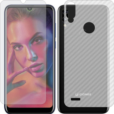 ZINGTEL Front and Back Screen Guard for GIONEE F10 (Front Matte Finish & Back 3d Carbon Fiber)(Pack of 2)