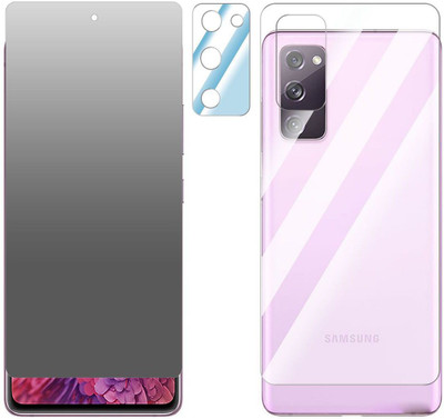 FCS Front and Back Screen Guard for Samsung Galaxy S20 FE 2022 Front+Back+Camera (Matte)(Pack of 3)