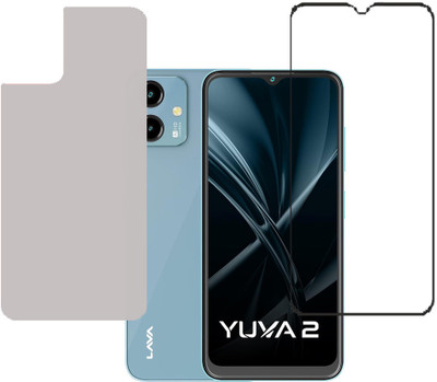 KARTRAY Front and Back Screen Guard for Lava Yuva 2(Pack of 2)