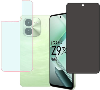 KARTRAY Front and Back Screen Guard for iQOO Z9x 5G(Pack of 2)