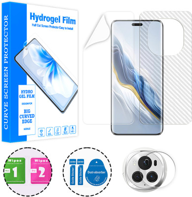 ARBAN Front and Back Screen Guard for Honor Magic 6 Pro (1 HYDROGEL SCREEN PROTECTOR WITH 1 CARBON FIBER SKIN AND 1 CAMERA LENS PROTECTOR)(Pack of 1)