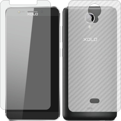 ZINGTEL Front and Back Screen Guard for XOLO ONE HD (Front Matte Finish & Back 3d Carbon Fiber)(Pack of 2)