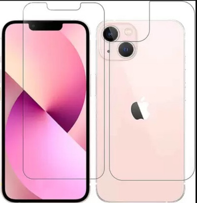 LIGHTWINGS Front and Back Screen Guard for Front and Back SCREEN GUARD Apple iPhone 13 (P-2)(Pack of 2)