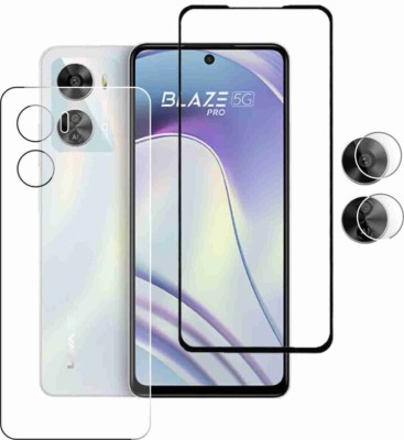 GLAMEECH Front and Back Screen Guard for LAVA BLAZE PRO 5G(Pack of 3)