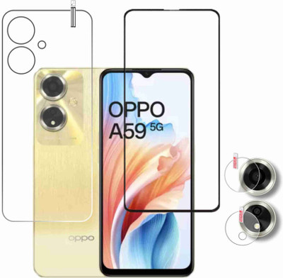ICROMECK Front and Back Screen Guard for OPPO A59 5G(Pack of 3)