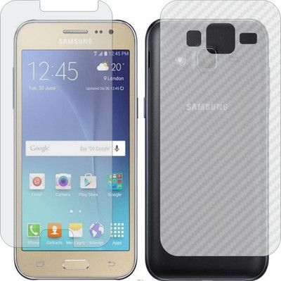 Mobling Front and Back Screen Guard for SAMSUNG GALAXY J2 2017 (Front 9H Hardness Matte & Carbon Fiber Skin for Back)(Pack of 2)