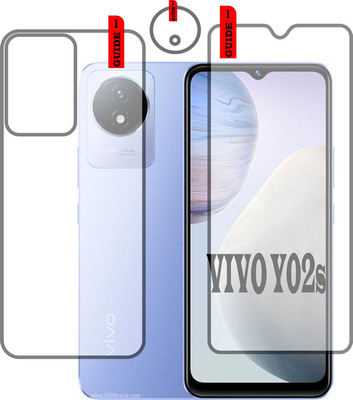 Zoku Protection Front and Back Tempered Glass for Vivo Y02s(Pack of 2)