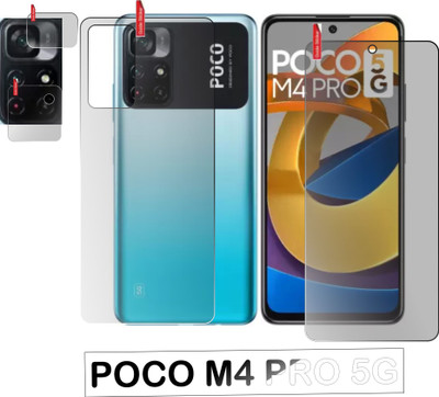 chakoor Front and Back Screen Guard for POCO M4 Pro 5G(Pack of 3)