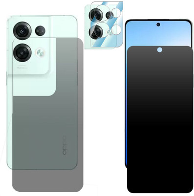 Enlinea Front and Back Screen Guard for OPPO Reno8 Pro 5G Front+Back+Camera (Matte)(Pack of 3)
