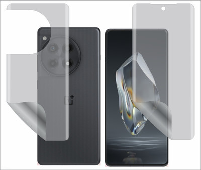 TELTREK Front and Back Screen Guard for Oneplus 12R (Edge to Edge Full Screen Protector)(Pack of 1)