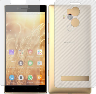 ZINGTEL Front and Back Screen Guard for GIONEE ELIFE E8 (Front Matte Finish & Back 3d Carbon Fiber)(Pack of 2)
