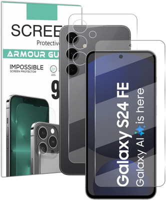 Olonga Front and Back Screen Guard for Samsung Galaxy S24 FE 5G, S24 Fe 5G, S24 Fe 5G, S24 Fe Galaxy, Galaxy S24 fe 5G(Pack of 2)