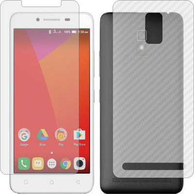 ZINGTEL Front and Back Screen Guard for LENOVO A6600 (Front Matte Finish & Back 3d Carbon Fiber)(Pack of 2)