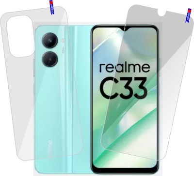 PONDRIK Front and Back Screen Guard for realme C33(Pack of 2)