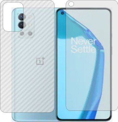 Mobling Front and Back Screen Guard for ONEPLUS 9R 5G (Front 9H Hardness Matte & Carbon Fiber Skin for Back)(Pack of 2)