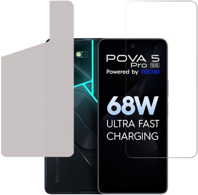 SPRITZEN Front and Back Screen Guard for Tecno Pova 5 Pro 5G(Pack of 2)