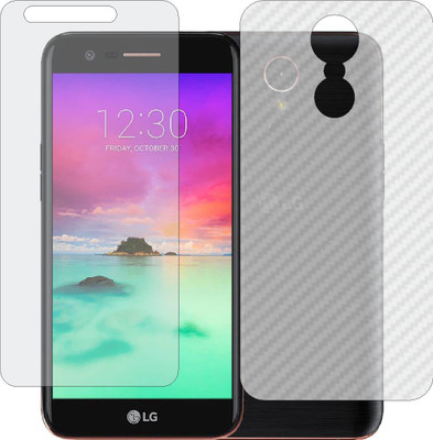 Mobling Front and Back Tempered Glass for LG K10 2017(Pack of 2)