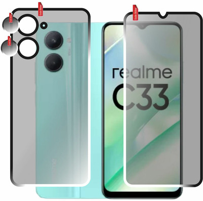chakoor Front and Back Screen Guard for Realme C33(Pack of 3)